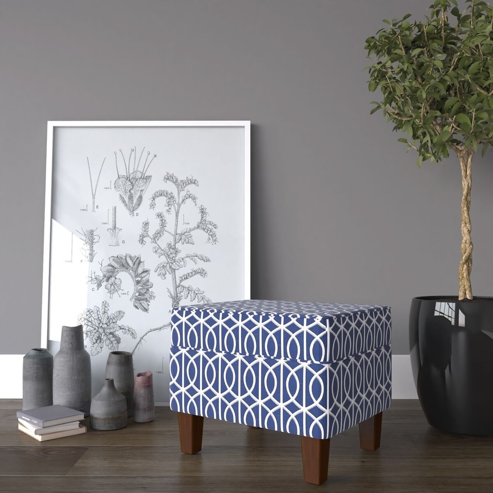 HomePop Bella Storage Ottoman