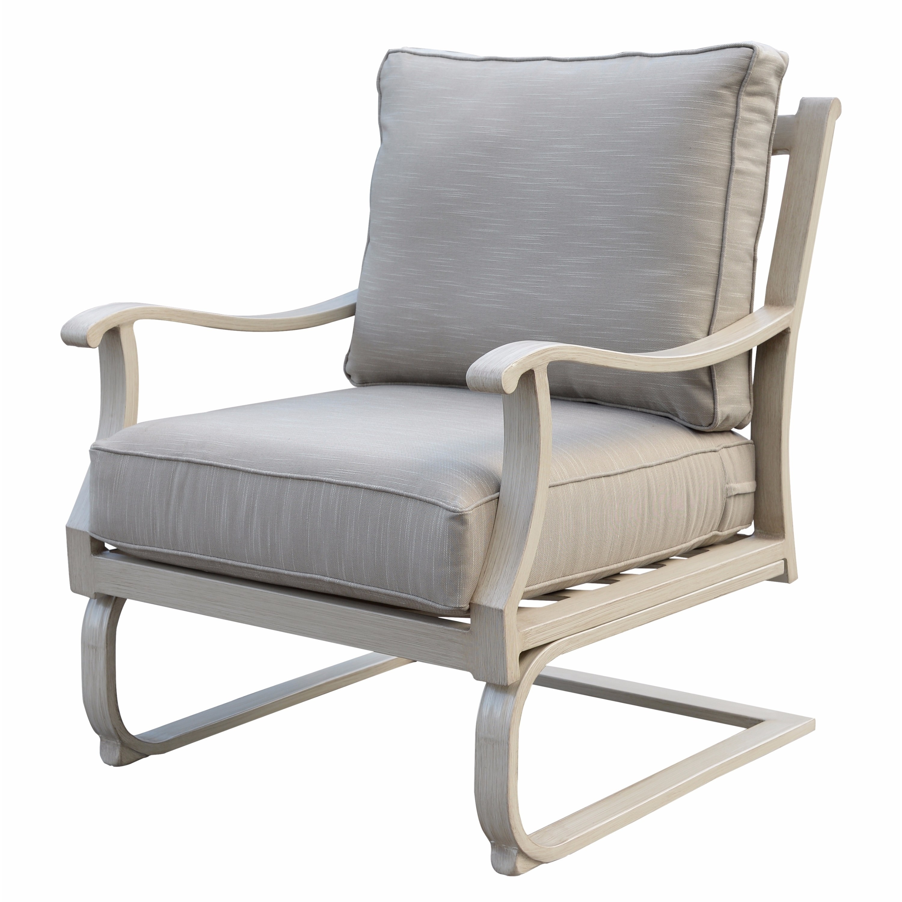 Courtyard Casual Camel Torino Aluminum Outdoor C Spring Club Chair 21258471 Aluminum Outdoor C Spring Club Chair