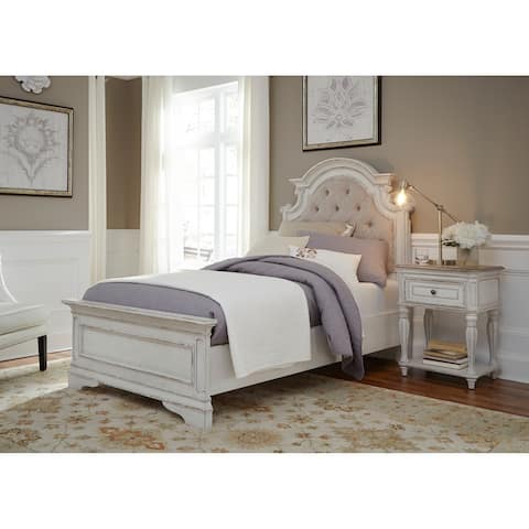 Distressed Bedroom Furniture Find Great Furniture Deals Shopping Magnolia Home Antique White Upholstered Bed - Distressed Bedroom Furniture Find Great Furniture Deals Shopping