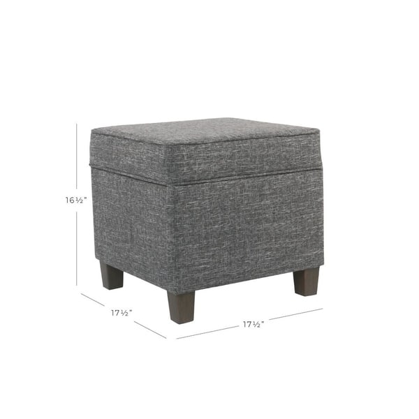dimension image slide 0 of 15, Carson Carrington Birkerod Square Lift-off Storage Ottoman