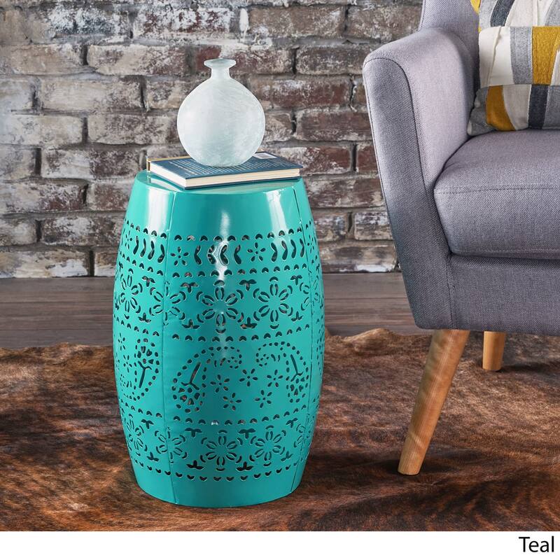 Christopher Knight Home Apollos Indoor 12" Lace Cut Iron Side Table