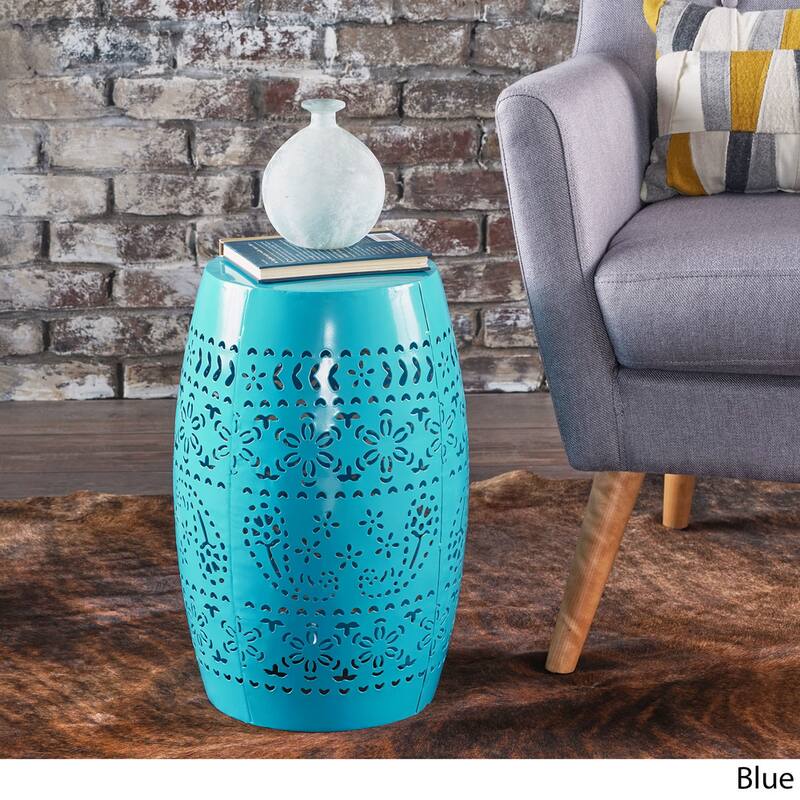 Christopher Knight Home Apollos Indoor 12" Lace Cut Iron Side Table