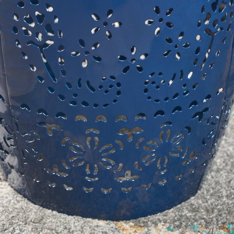 Christopher Knight Home Apollos Indoor 12" Lace Cut Iron Side Table