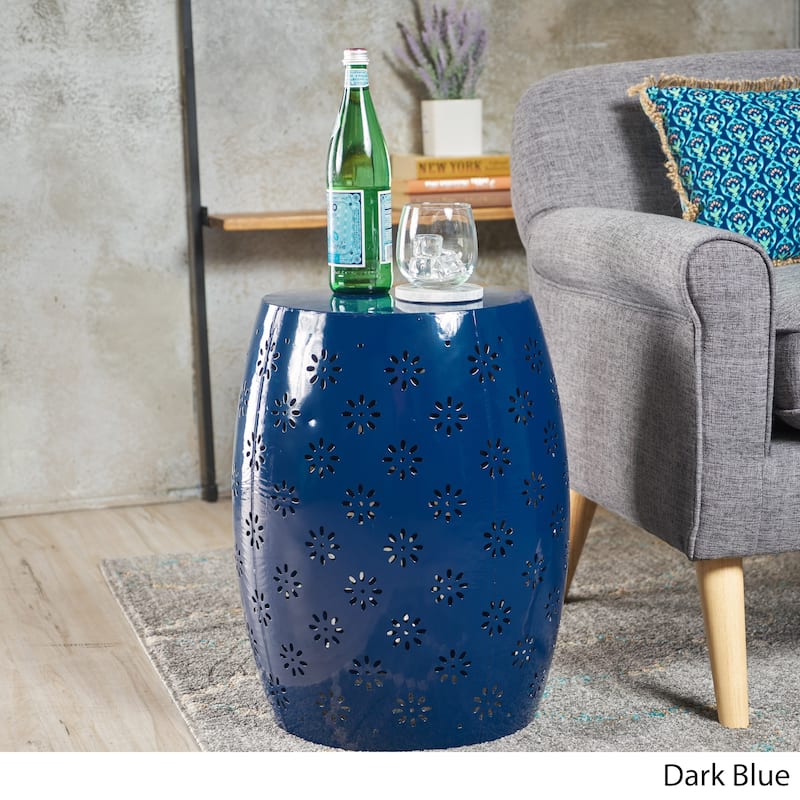 Zula Lace Cut Accent Table by Christopher Knight Home