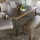 Horizons Rustic Caramel with Sawmark Distressing Dinette Table - Grey - Thumbnail 6
