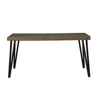 Horizons Rustic Caramel with Sawmark Distressing Dinette Table - Grey
