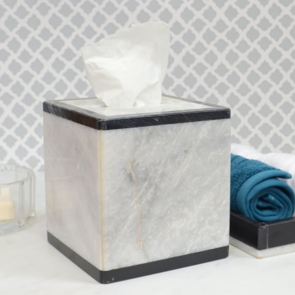 marble tissue box cover