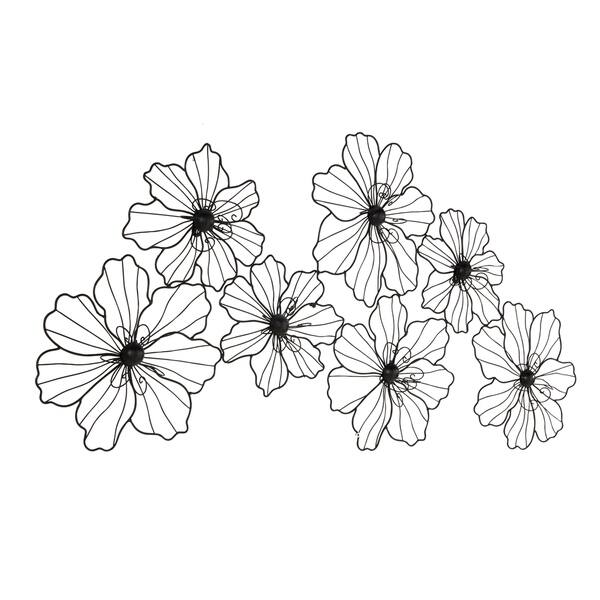 Large Modern Black Flower Sculpture Metal Wall Decor 43 Large Modern Black Flower Sculpture Metal Wall Decor 43