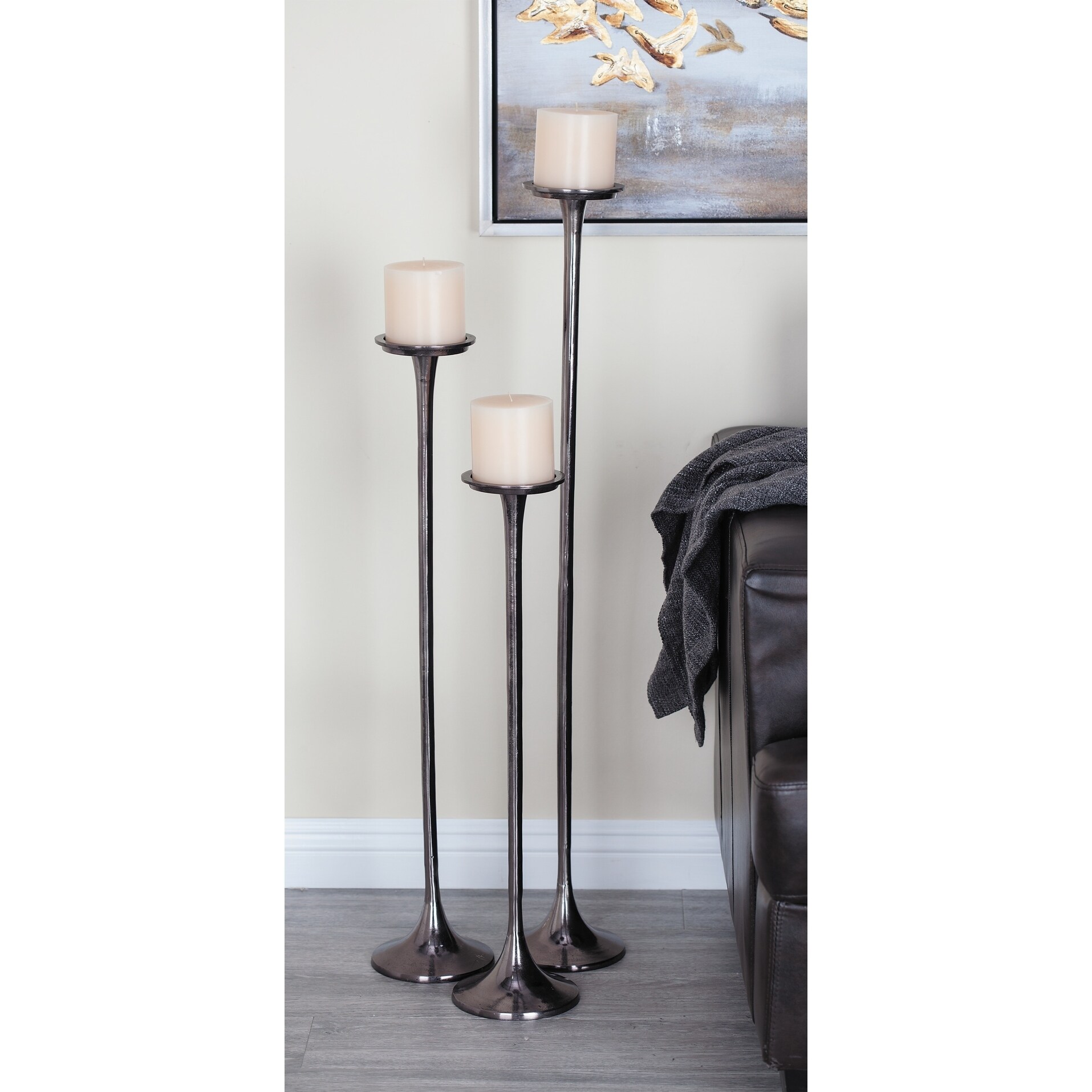 Shop Studio 350 Aluminum Candle Holder Set Of 3 27 Inches 32