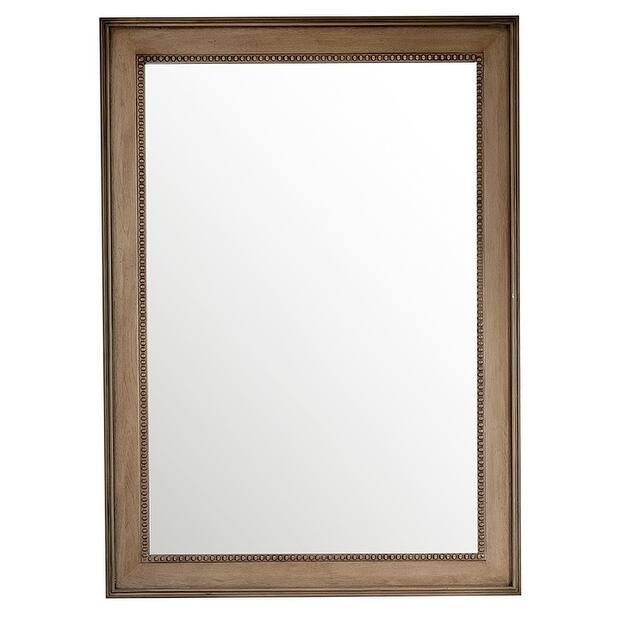 James Martin Vanities Bristol 29" Rectangular Mirror, Whitewashed Walnut - Whitewashed Walnut - 29"w x 40"h