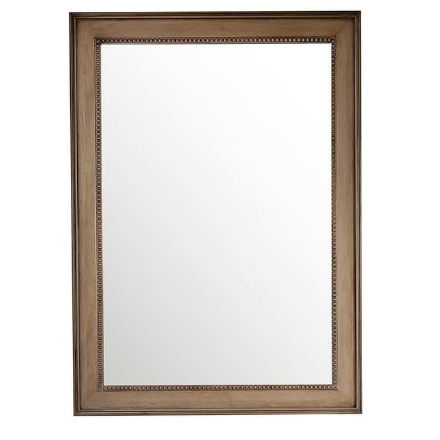 James Martin Vanities Bristol 29" Rectangular Mirror, Whitewashed Walnut - Whitewashed Walnut - 29"w x 40"h