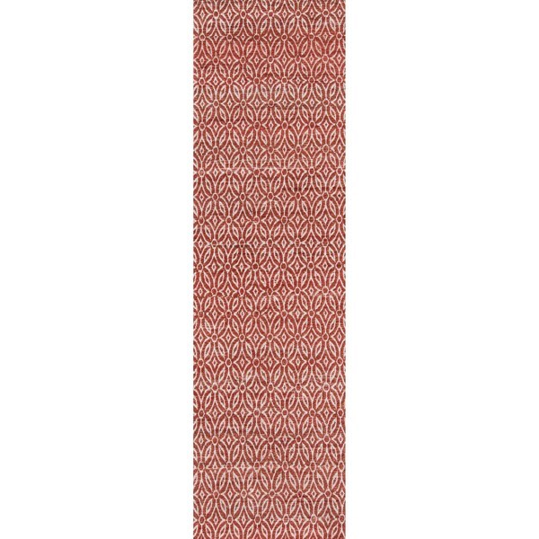 Momeni Bengal Red Jute Flatweave Area Runner Rug - 2'3" x 8' Runner