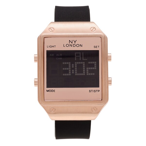 men's square digital watch