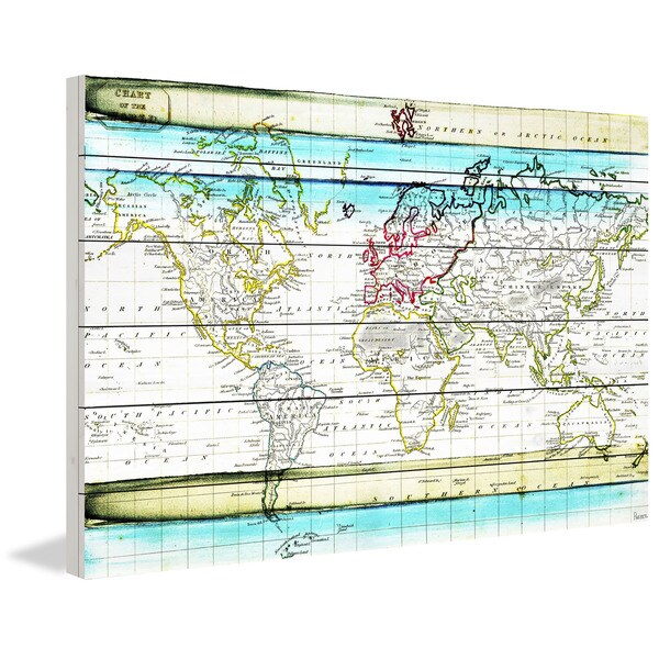 Marmont Hill - Handmade Jet Setting Painting Print on White Wood