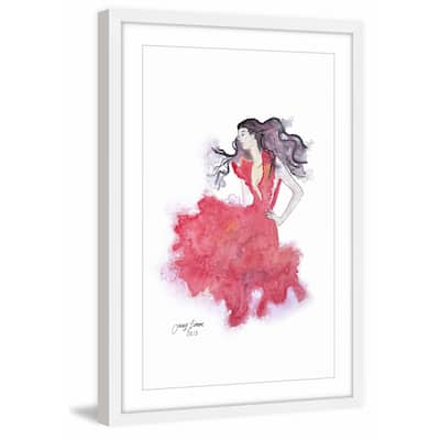 'Wild Flamenco' Framed Painting Print