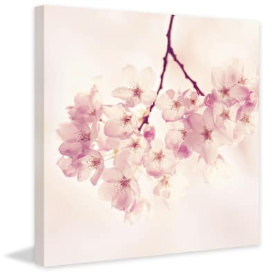 'Cherry Blossoms' Painting Print on Wrapped Canvas - Multi-Color