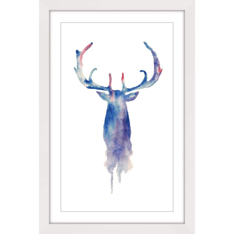 'Moose Paint' Framed Painting Print - 24 x 36