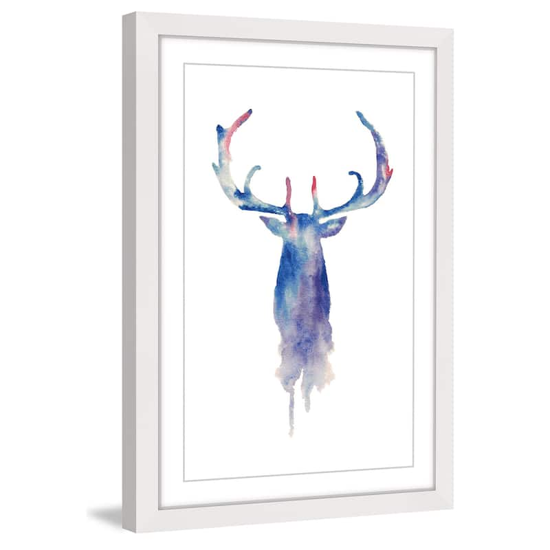 'Moose Paint' Framed Painting Print