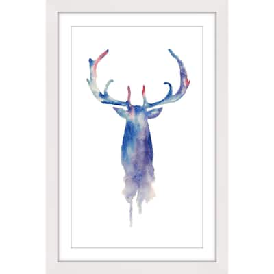 'Moose Paint' Framed Painting Print