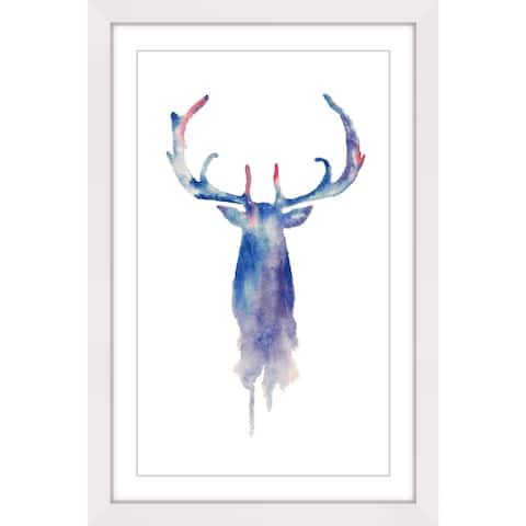Marmont Hill - Handmade Moose Paint Framed Print