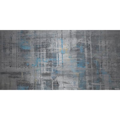 'Hints of Blue' Painting Print on Brushed Aluminum (USA)