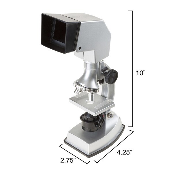 Hey! Play! Microscope 18-piece Educational Science Set; 4-Way
