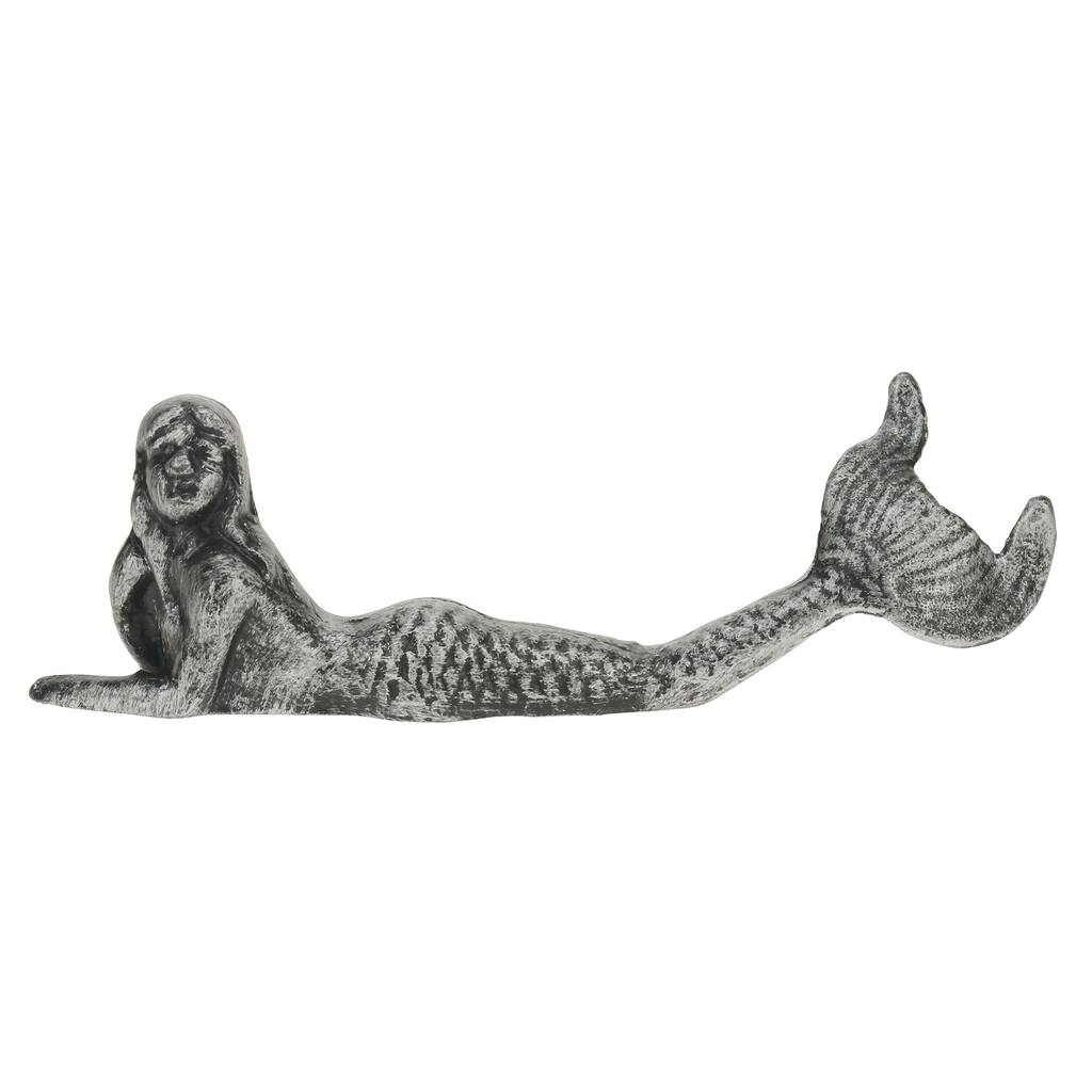 Pewter Cast Iron Mermaid Decor