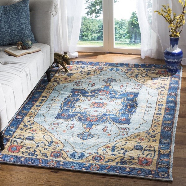 Safavieh Handmade Saffron Line Modern Tribal Cotton Rug