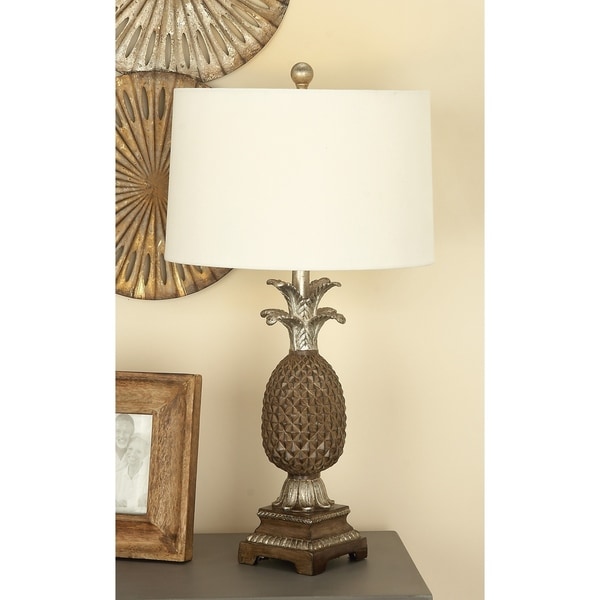 Studio 350 Set of 2, PS Pineapple Lamp 28 inches high. Opens flyout.
