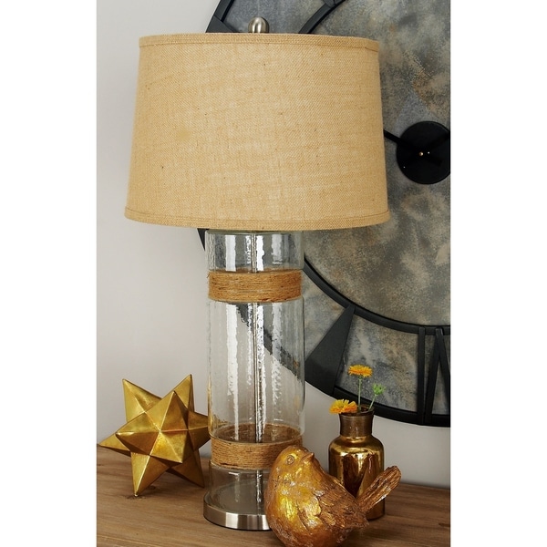 jute table lamp