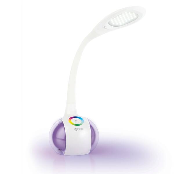 Shop Ottlite Led Desk Lamp With Color Changing Base Overstock 17338214 White