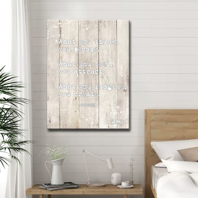 Olivia Rose 'Buddha Quote' Inspirational Canvas Art