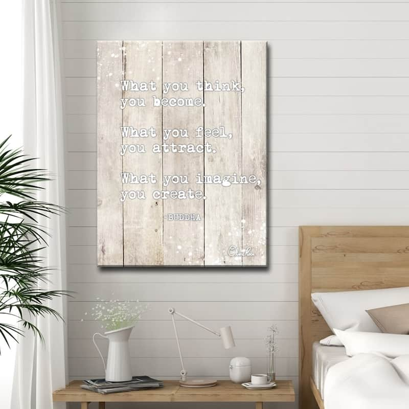 Olivia Rose 'Buddha Quote' Inspirational Canvas Art