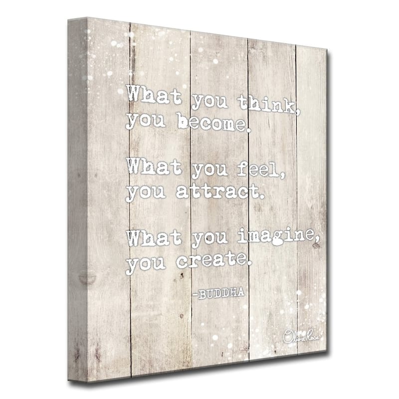 Olivia Rose 'Buddha Quote' Inspirational Canvas Art