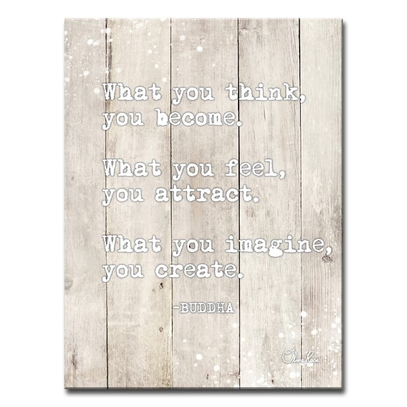 Olivia Rose 'Buddha Quote' Inspirational Canvas Art