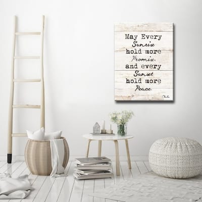 Olivia Rose 'Every Sunrise & Sunset' Inspirational Canvas Wall Art