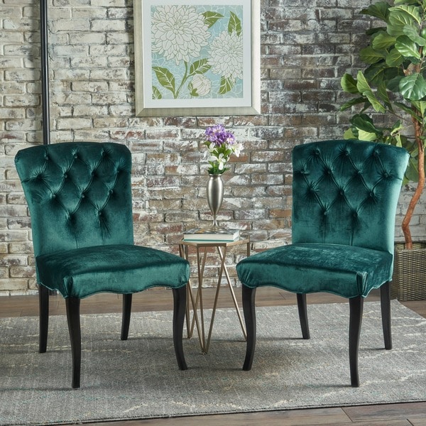 christopher knight velvet dining chairs