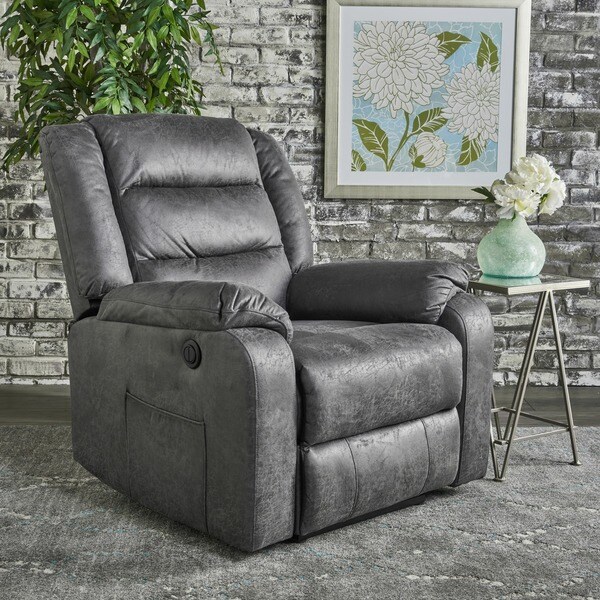 Shop Adrianne Microfiber Power Recliner by Christopher ...