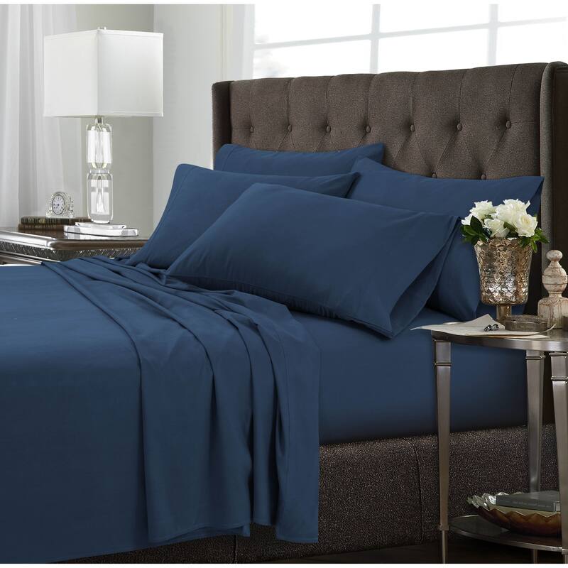 Ultra-Soft Solid or Printed Extra Deep Pocket 6-Piece Bed Sheet Set