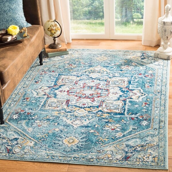 Safavieh Savannah Vintage Medallion Blue Cream Rug 8 X 10 Safavieh Savannah Vintage Medallion Blue Cream Rug 8 X27 X