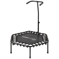 Upper Bounce 40" Hexagonal Fitness Mini-Trampoline - T-Shaped Adjustable Hand Rail - Bungee Cord Suspension