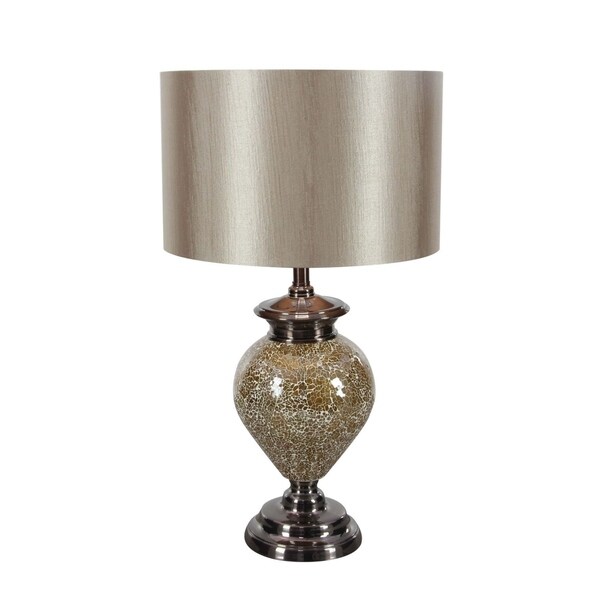 black mosaic table lamp