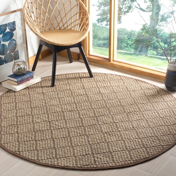 Shop Safavieh Natural Fiber Natural/ Brown Sisal Rug - 6' Round - On