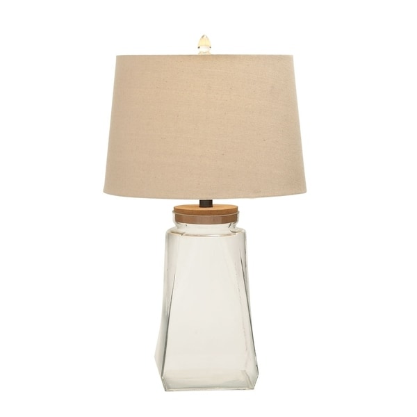 Studio 350 Set of 2, Glass Fillable Table Lamp 26 inches high