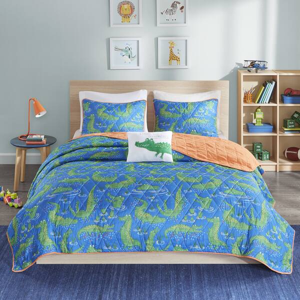 Shop Mi Zone Kids Later Alligator Navy Printed Quilted 4 Piece