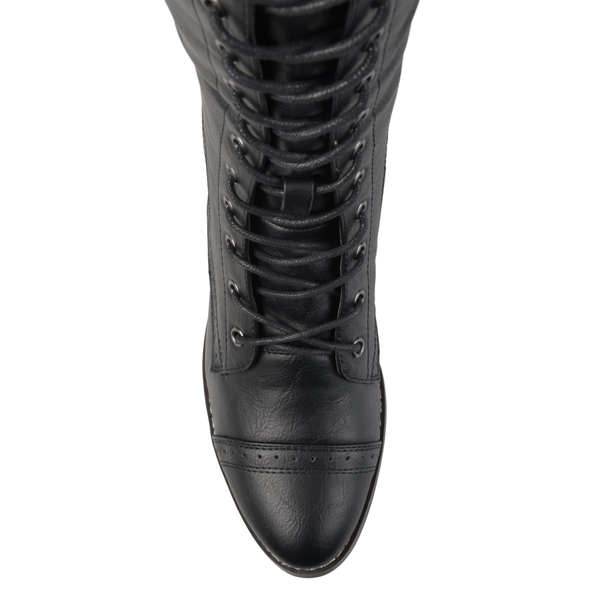 journee collection bazel over the knee combat boot