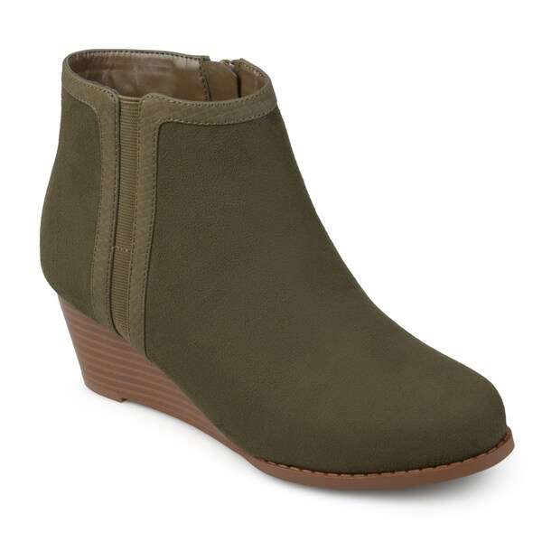 journee collection wedge booties