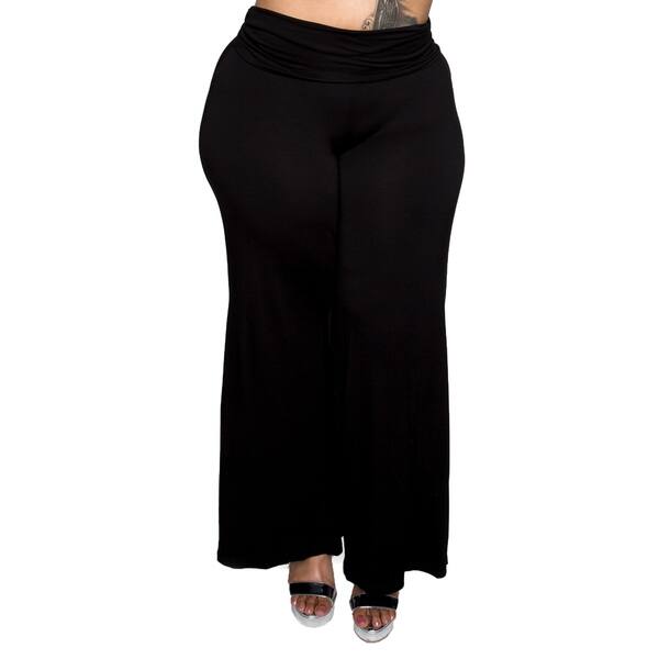 Xehar Womens Plus Size Wide Leg Casual Flare Lounge Pants - Overstock ...