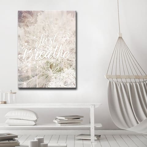 Olivia Rose 'Just Breathe' Inspirational Canvas Art