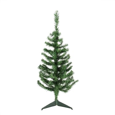 3' Medium Mixed Green Pine Artificial Christmas Tree - Unlit